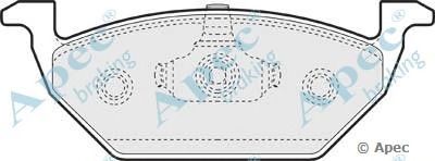 APEC BRAKING pad1062 -  Комплект тормозных колодок, дисковый тормоз